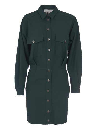 8pm Tanzanite Shirt Dress In Green