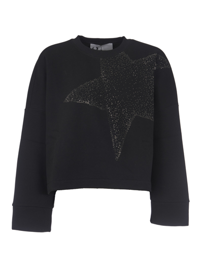 8pm Star Studded Embellished Sweater In Black