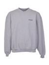 Represent Logo-printed Sweatshirt In Light Grey