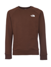 The North Face Fine Logo Sweatshirt In Brown