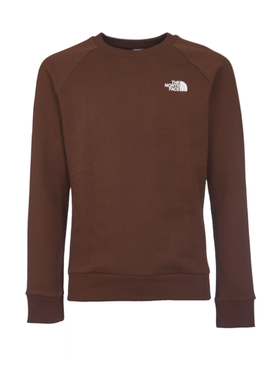 The North Face Fine Logo Sweatshirt In Brown