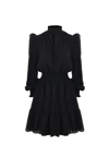 Versace Jeans Couture Crepe De Chine Dress In Nero