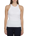 Polo Ralph Lauren Cotton Ribbed Vest Top In White