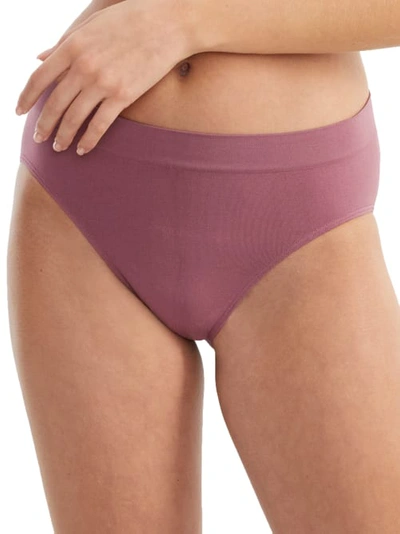 Bali One Smooth U Hi-cut Brief In Rustic Berry Red