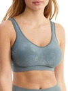 Bali Comfort Revolution Smart Sizes Bralette In Granite Blue Grey