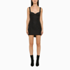 Heron Preston Ex-ray High-low Corset Minidress In Black