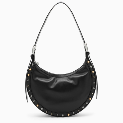 Marine Serre Eclips Black Leather Shoulder Bag