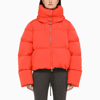 Sportmax Marica Oversized Cropped Puffer Jacket In Red