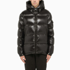 MONCLER ECRINS SHINY BLACK NYLON PADDED JACKET