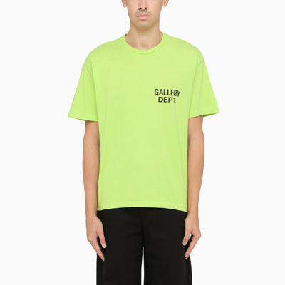 Gallery Dept. Lime Stretch Cotton T-shirt In Green