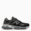 NEW BALANCE 9060 BLACK/GREY LEATHER AND FABRIC trainers