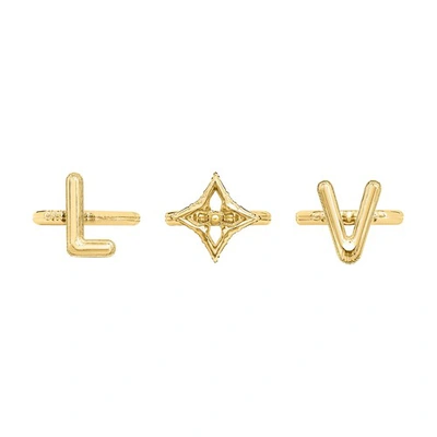 Louis Vuitton Lv Balloon Set Of 3 Rings In Go