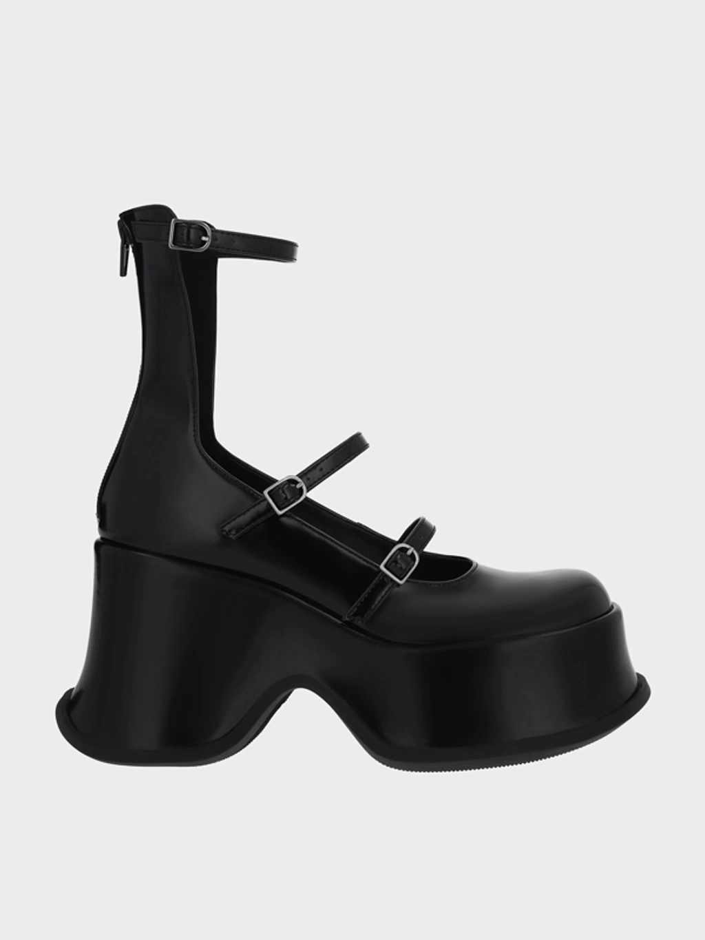 Charles & Keith Carlisle Platform Mary Janes In Black | ModeSens