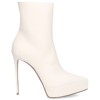 Le Silla 150mm Heeled Pointed Boots In White