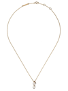DELFINA DELETTREZ 18KT WHITE AND YELLOW GOLD TWO IN ONE DIAMOND NECKLACE