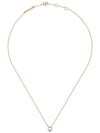 DELFINA DELETTREZ 18KT WHITE AND YELLOW GOLD TWO IN ONE NECKLACE