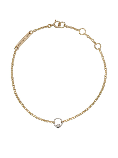 Delfina Delettrez 18kt Yellow Gold Two In One Bracelet In Yellow Gold/white Gold