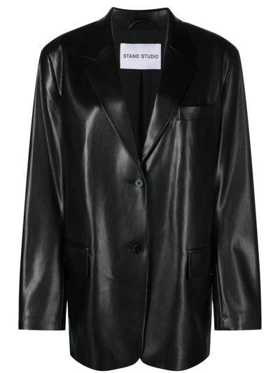 Stand Studio Black Carter Single-breasted Blazer