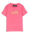 Dsquared2 Logo-print Cotton T-shirt In Pink