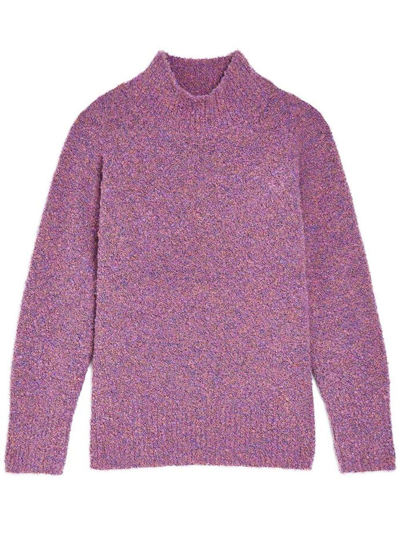 Apparis Roll-neck Knit Jumper In Violett