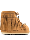 ALANUI X MOONBOOT ICON LOW FRINGED SNOW BOOTS