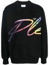 Philipp Plein Logo-print Crew-neck Sweatshirt In Schwarz