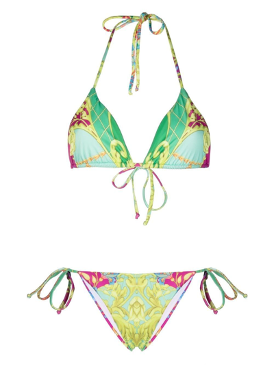 Philipp Plein New Baroque Triangle Bikini In Multi