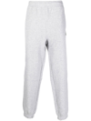 Lacoste Graphic-print Cotton Track Pants In Grau
