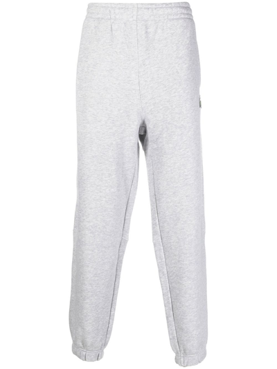 Lacoste Logo-patch Track Pants In Cca Silver Chine