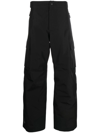 Moncler Black Cargo Pocket Ski Trousers In Black