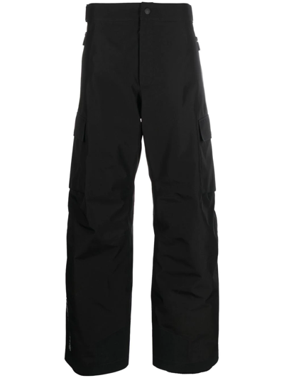 Moncler Grenoble Black Cargo Pocket Ski Trousers