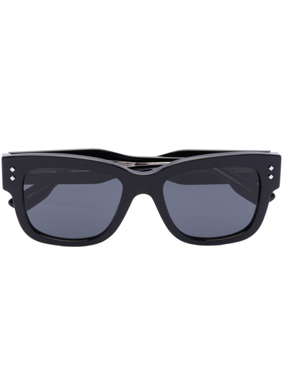 Gucci Tinted-lens Square-frame Sunglasses In Schwarz