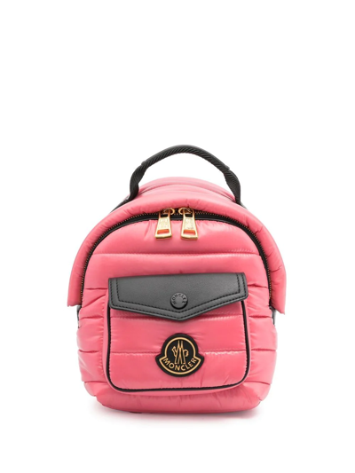 Moncler Mini Astro Backpack In Pink