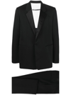 Jil Sander Black Single-breasted Wool Suit In Black