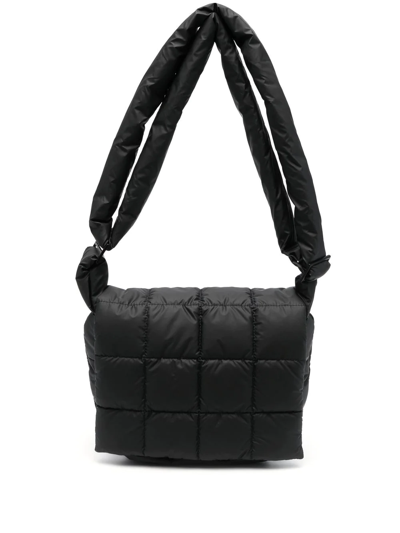 Veecollective Porter Quilted Crossbody Bag In Schwarz