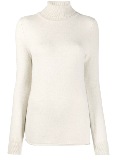 Lauren Manoogian Fine-knit Roll-neck Jumper In White