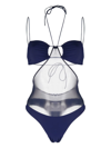 AMAZUÌN KATE SHEER-PANEL STRAPPY SWIMSUIT