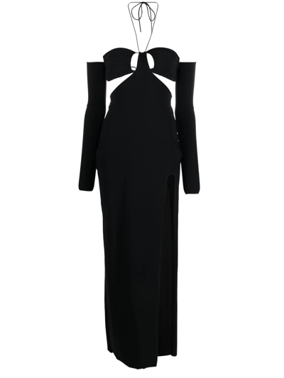 Amazuìn Lea Midi Dress In Black