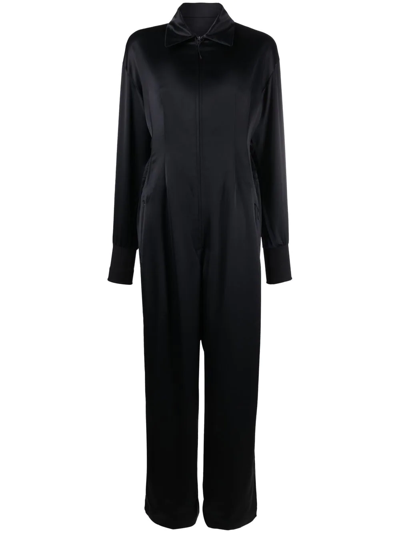 Y-3 Classic Tech Silk Jumpsuit In Black