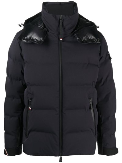 Moncler Montgetech Stretch Nylon Down Ski Jacket In Blue