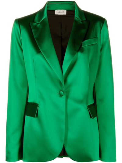 P.a.r.o.s.h Single-breasted Blazer In Green
