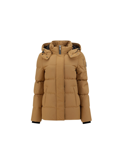 Moose Knuckles Mistaya Puffer Jacket In Iced Coffee