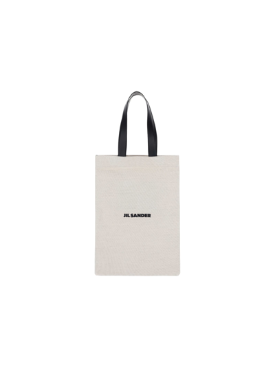 Jil Sander Shopping Bag In Natural