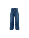 Haikure High-waisted Straight Leg Jeans In Mid Blue