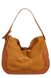 See By Chloé Hana Leather & Suede Hobo Bag In Caramello