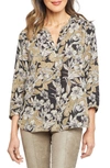 Nydj High/low Crepe Blouse In Lanier Park