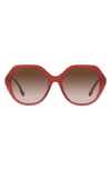 Burberry Vanessa 0be4375 401813 Geometric Sunglasses In Brown