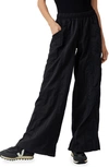 Free People Fp Movement Fp Movement Off The Record Wide Leg Pants In Black