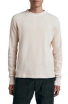 Rag & Bone Off-white Garment Dyed Long Sleeve T-shirt In Ivory