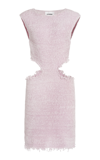 Jil Sander Knit Mini Dress With Side Cutouts In Purple